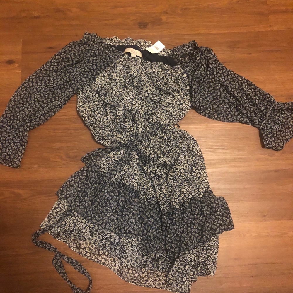 Loft off the shoulder mini dress NWT small